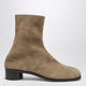 Maison Margiela Beige Suede Tabi Ankle Boots