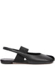 Mm6 Maison Margiela Black Leather Sandals