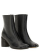 Mm6 Maison Margiela Black Ovine Leather Boots