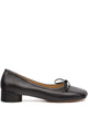 Mm6 Maison Margiela Black Bovine Leather Flat Shoes