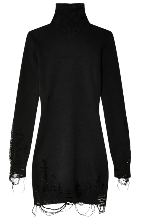 Mm6 Maison Margiela Cozy Blend Wool-Polyester Dress