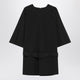 Mm6 Maison Margiela  Black Wool-Blend Mini Dress