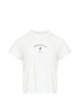 Mm6 Maison Margiela Offwhite Cotton Jersey Tshirt With Numeric Embroidery