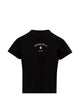 Mm6 Maison Margiela Black Tshirt With Logo Print