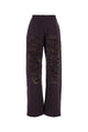 Mm6 Maison Margiela Aubergine Cotton Joggers