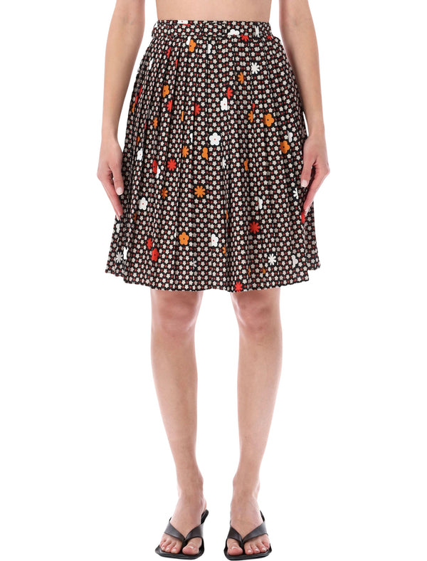 Mm6 Maison Margiela Plitted Skirt Flower
