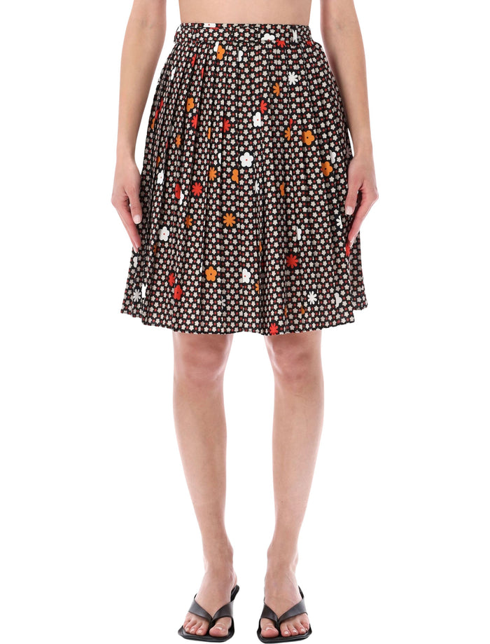 Mm6 Maison Margiela Plitted Skirt Flower