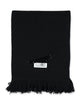 Mm6 Maison Margiela Mm6 Maison Margiela Fringed Wool Scarf With Logo Patch