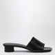 Mm6 Maison Margiela Black Anatomic Sandals With Low Heel
