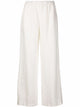 Aspesi White Silk Trousers