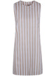 Semicouture Stripe Linen Minidress