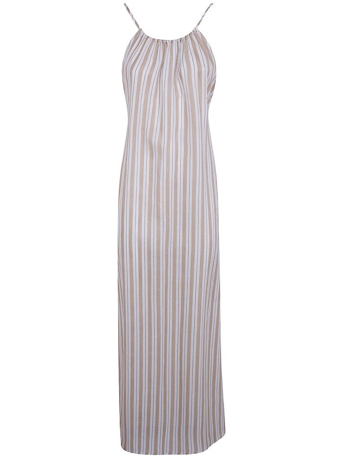 Semicouture Stripe Midi Dress