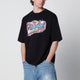 Dsquared2 Rebel Tags Loose-Fit Cotton T-Shirt In Black