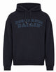 Dsquared2 Navy Blue Cotton Hooded Graphic Print Sweater
