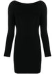Dsquared2 Black Viscose Mini Dress