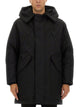 Dsquared2 Black Polyester Trenches And Coats