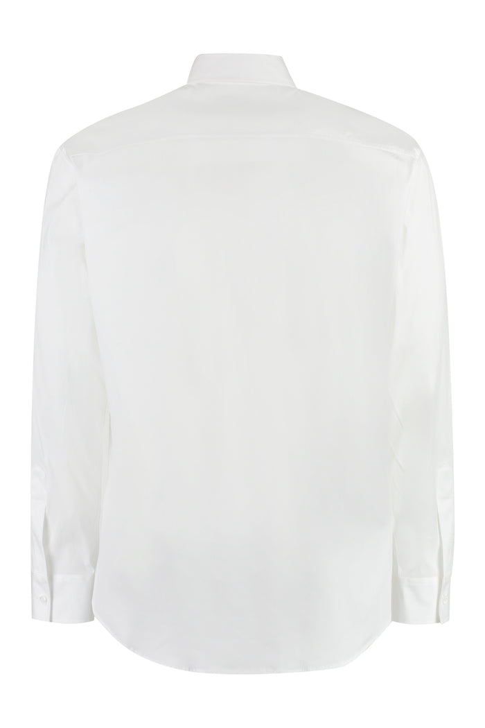 Dsquared2 White Stretch Poplin Dan Shirt