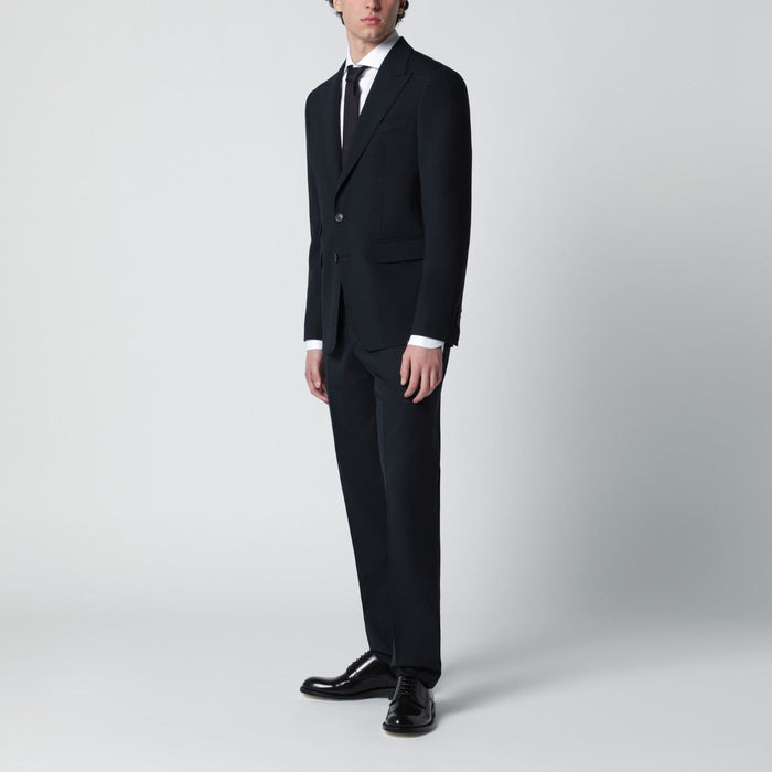 Dsquared2 Navy Blue Single-Breasted Suit In Wool Blend