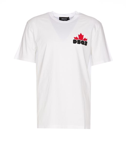 Dsquared2 Logo Printed Cotton Crewneck