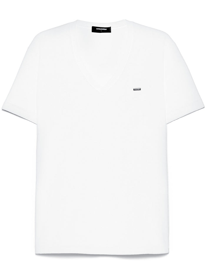 Dsquared2 White Cotton T-Shirt