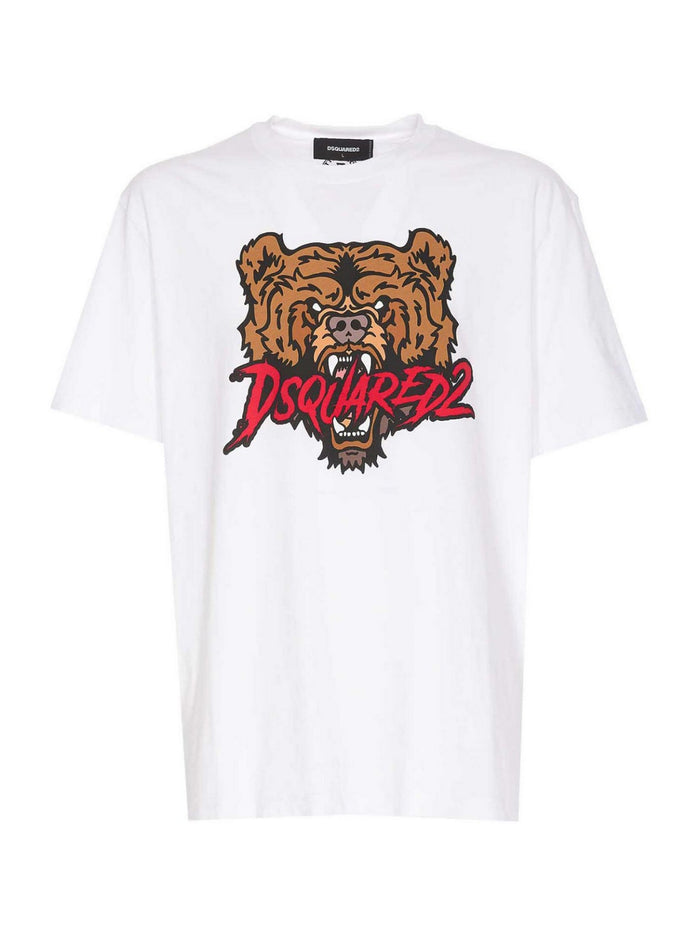 Dsquared2 Bear Logo Regular Fit T-Shirt