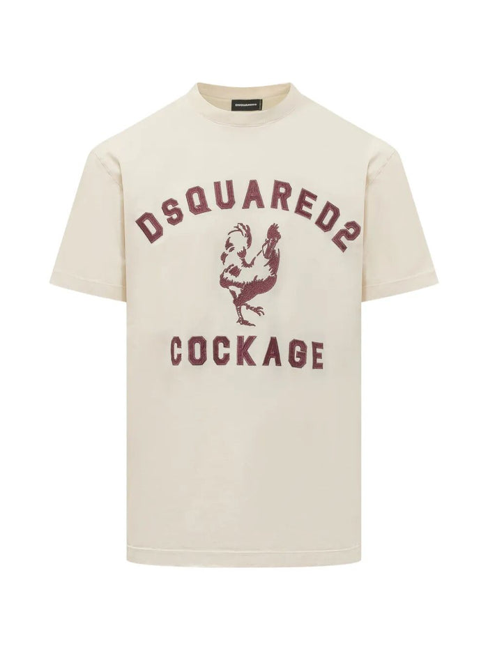 Dsquared2 Ivory Cotton T-Shirt