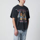 Dsquared2 Grey Vintageeffect Tshirt With Rock Print