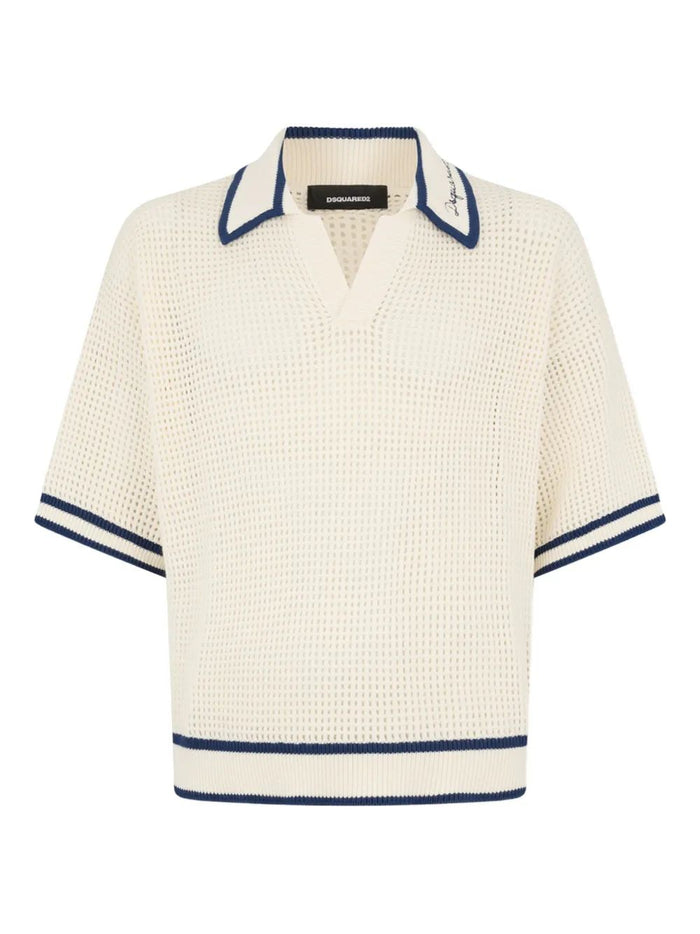 Dsquared2 Dsquared2 Open Work Knit T-Shirt