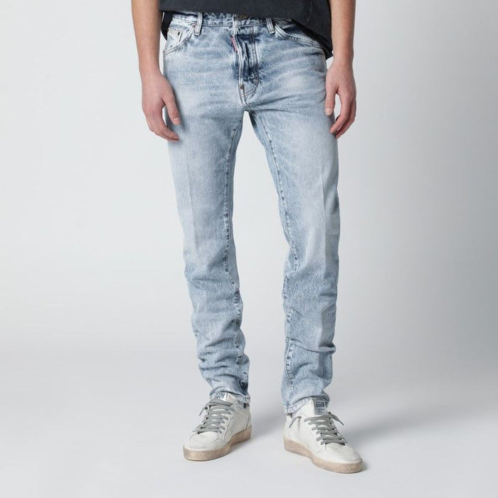 Dsquared2 Vintageeffect Stretch Denim Jeans