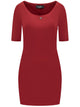 Dsquared2 Women Red Cotton Stretch Suit