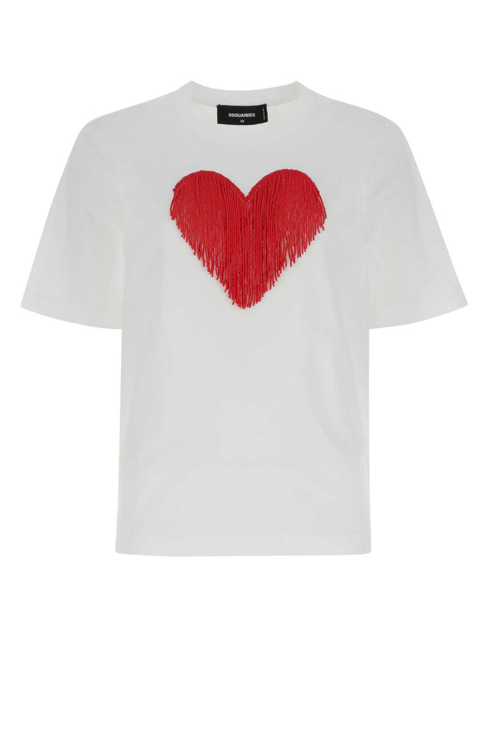 Dsquared2 White Cotton T-Shirt