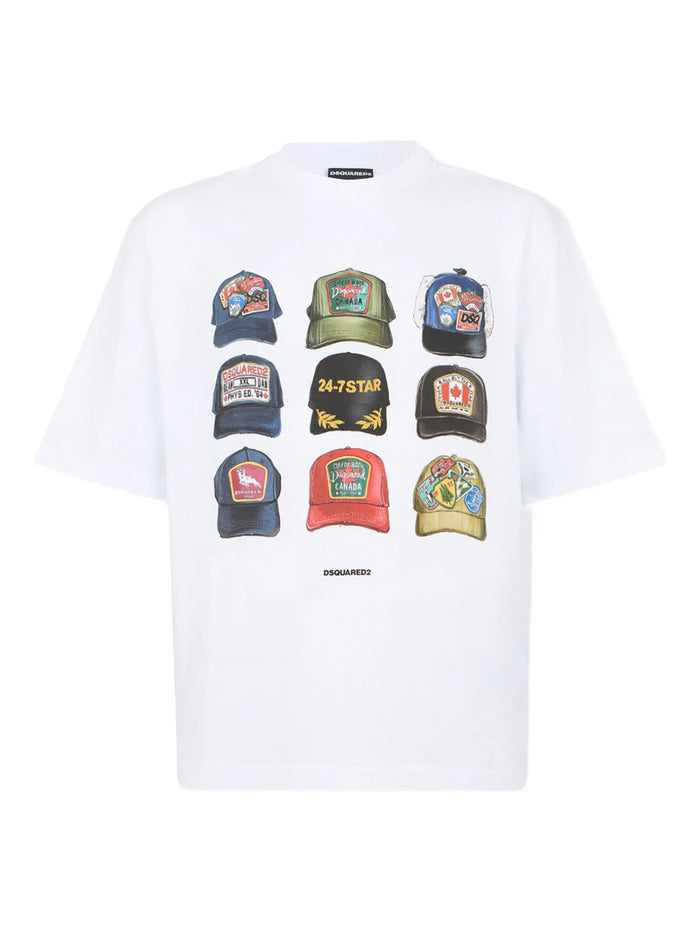 Dsquared2 White Cotton T-Shirt