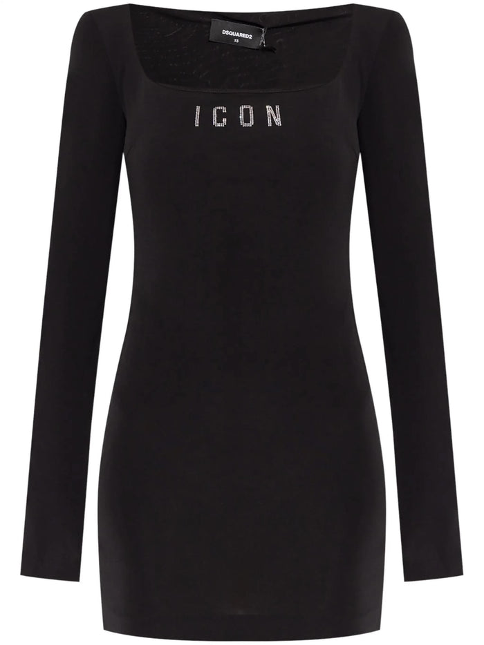 Dsquared2 Women Black Cotton Stretch Suit