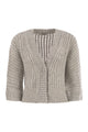 Peserico Wool And Alpaca Mesh Cardigan