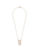Isabel Marant Brass Stone Long Necklace