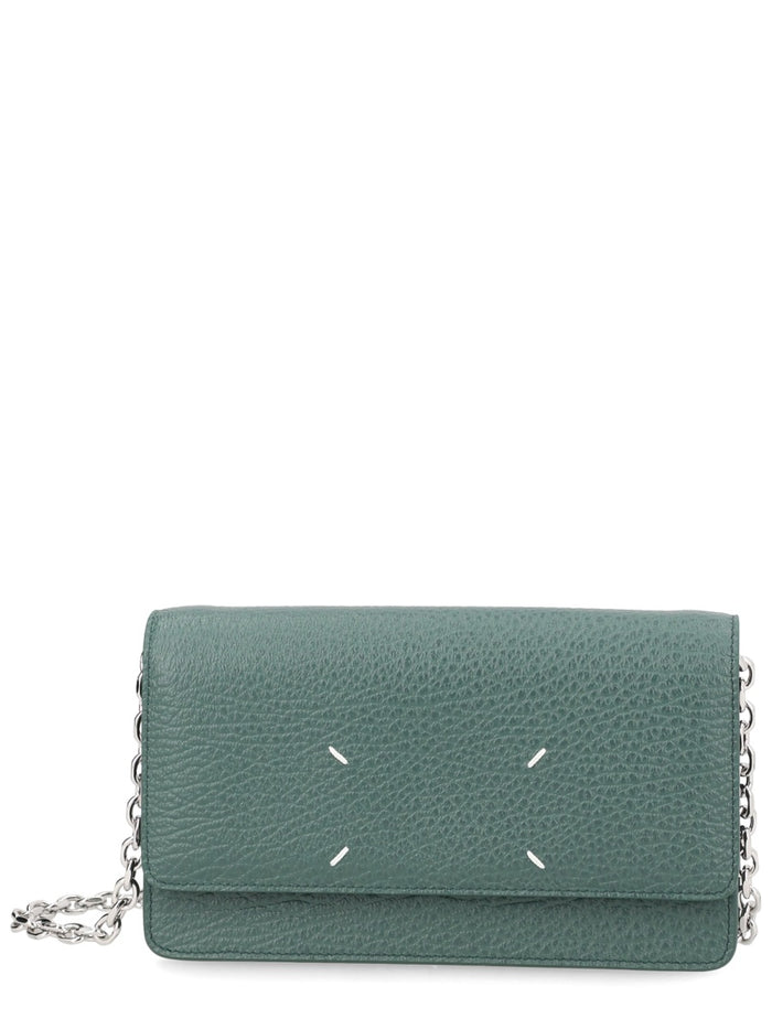 Maison Margiela Green Leather Wallet