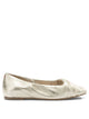 Halmanera Gold Leather Ballerinas
