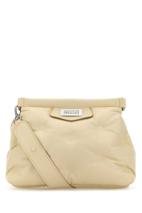 Maison Margiela Ivory Nappa Leather Small Glam Slam Classique Crossbody Bag