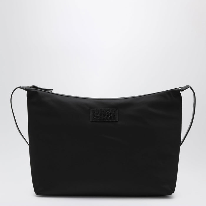 Mm6 Maison Margiela Numeric Crossbody Bag In Nylon And Leather Black
