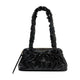 Marni Gathered Ew Shoulder Bag -  - Leather - Black