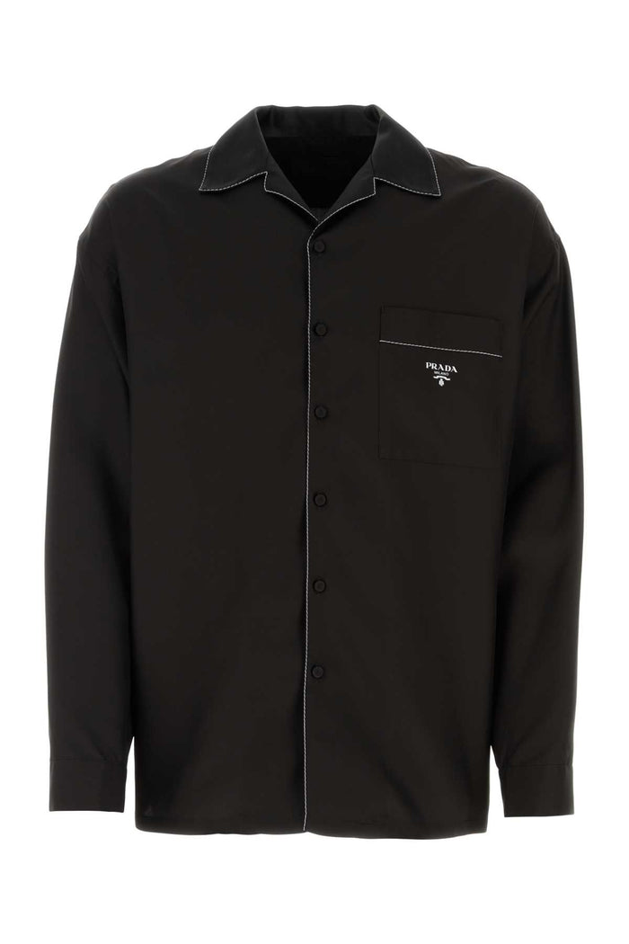 Prada Black Silk Shirt