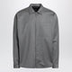 Prada Gray Wool Overshirt With Zip