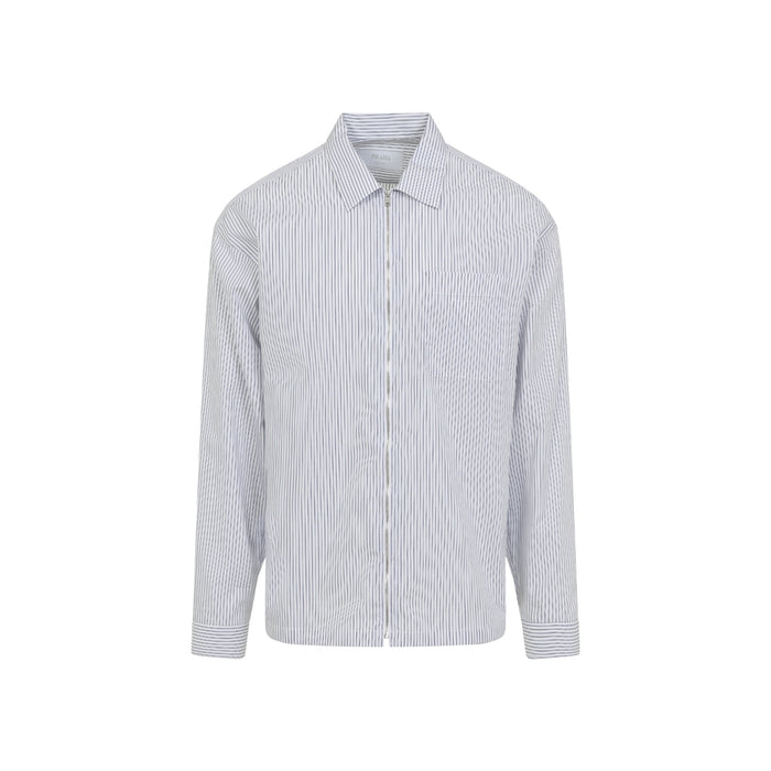 Prada Embroidered Poplin Shirt