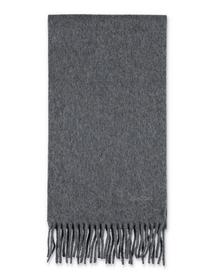 Max Mara Max Mara Wool Scarf With Embroidered Logo