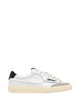 Autry White Black Leather Flats