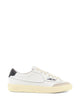 Autry White Black Leather Flats