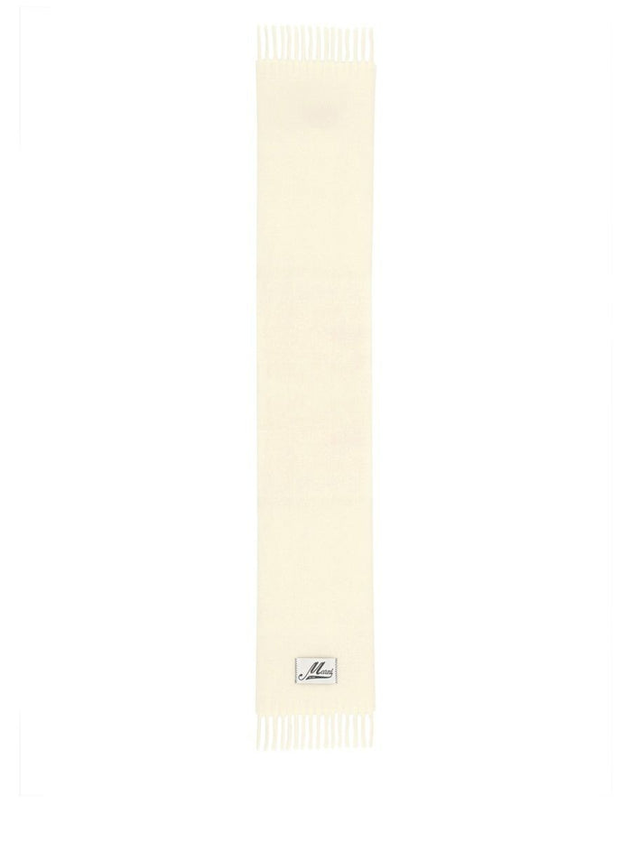 Marni White Alpaca Scarf