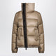 Sacai Beige Down Jacket With Asymmetrical Zip