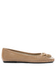 Pinko Beige Leather Ballerinas