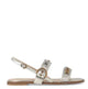 Pinko Silver Tone Bead Embellishment Shoes